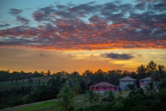 Farmhouse near Ilheus at sunset