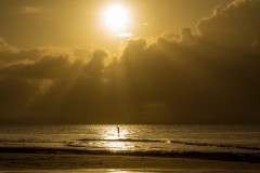 Standup Paddle at the end of the afternoon in Barra Grande